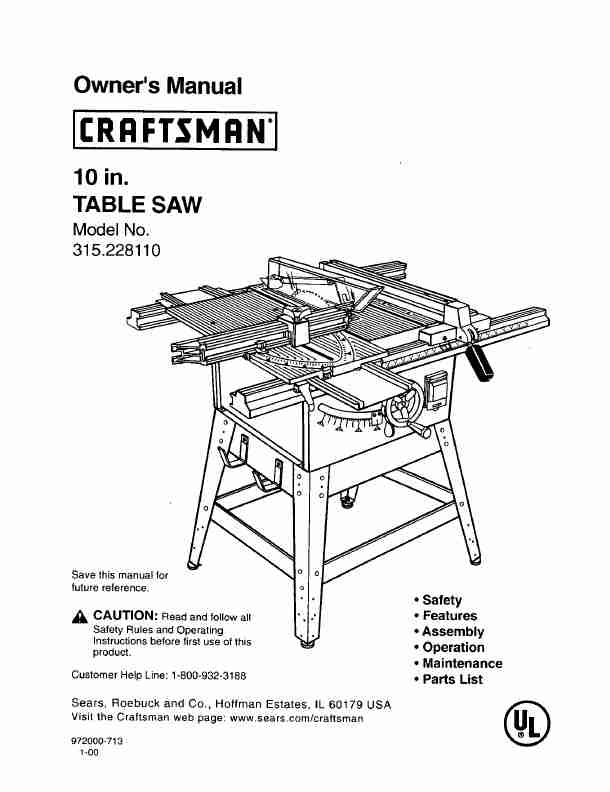 Craftsman Saw 315 22811-page_pdf